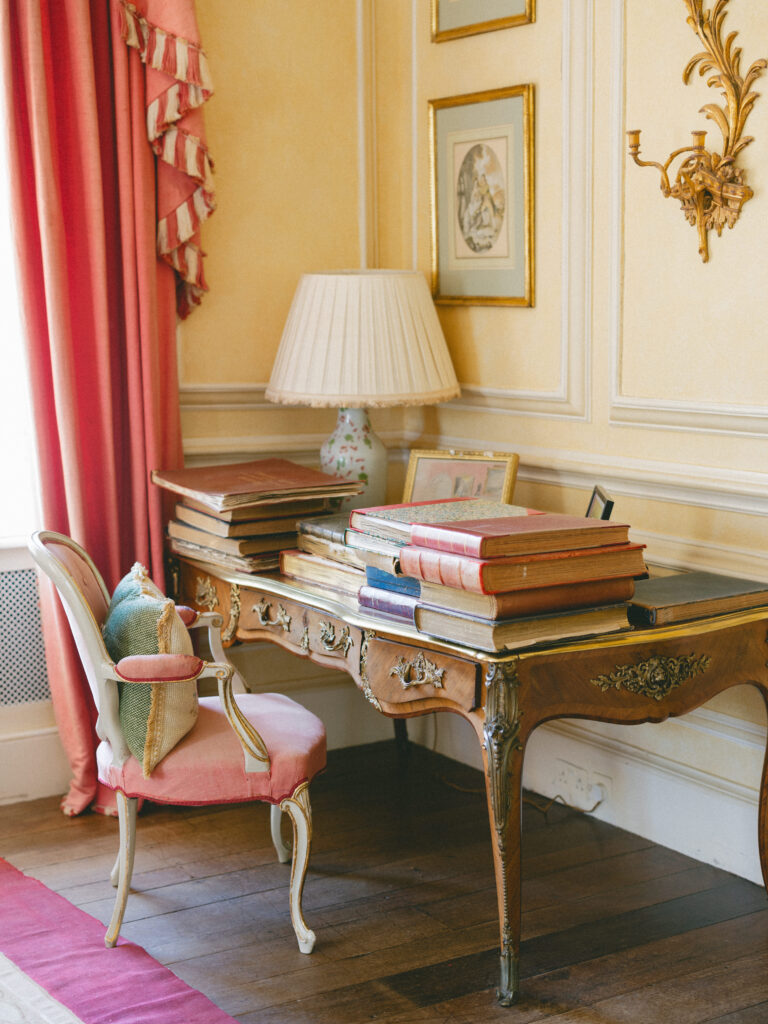Cornwell Manor, interior desk, Cotswolds Wedding